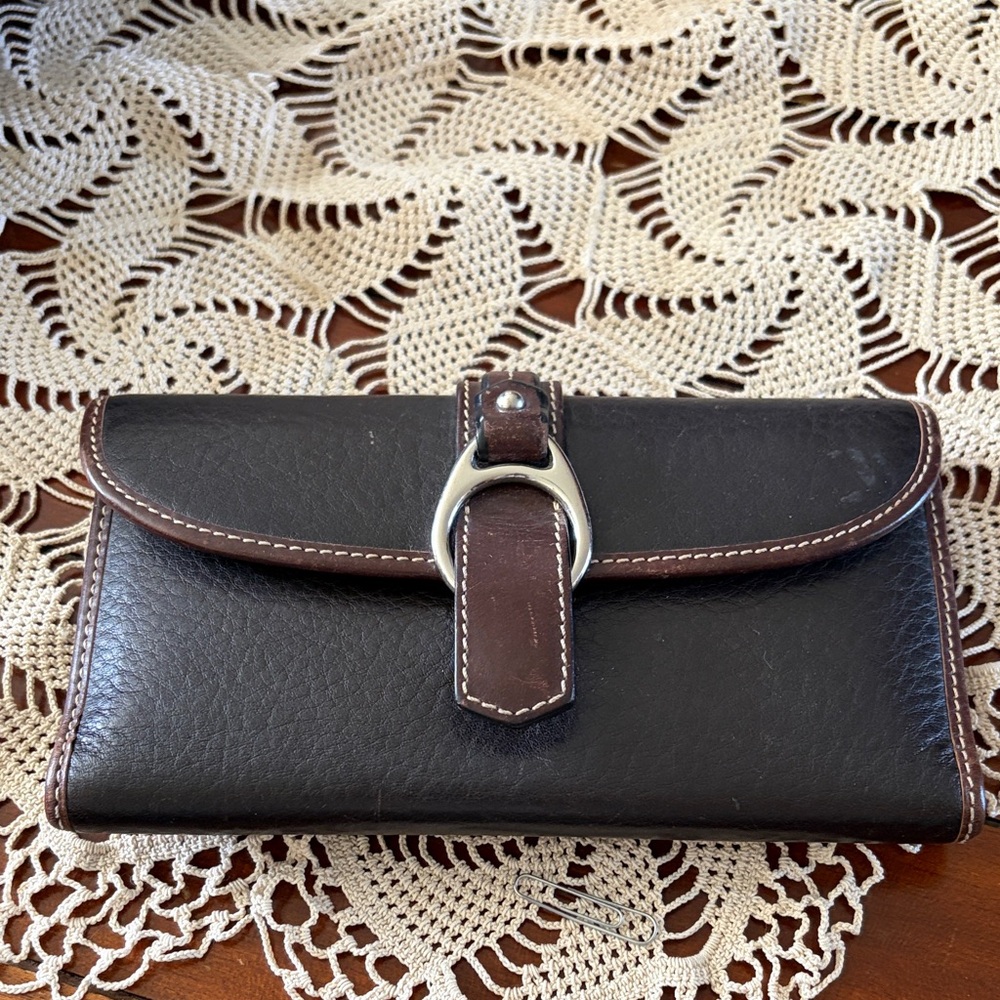 Dooney & Bourke Brown Leather Wallet